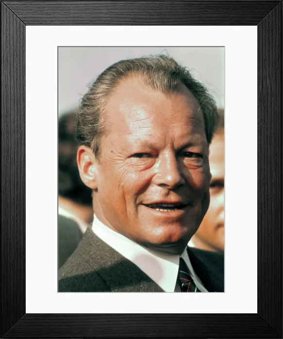 Framed Print : Willy and Brigitte Brandt Together Framed Print : Willy and Brigitte Brandt Together