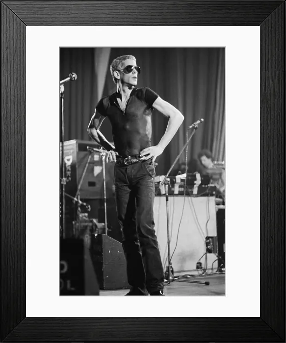 Framed Print : Lou Reed During Rock Concert In Brussels Framed Print : Lou Reed During Rock Concert In Brussels