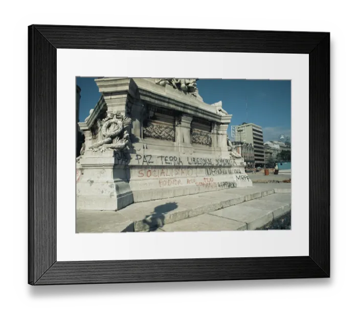 Framed Print : Carnation Revolution Graffiti Framed Print : Carnation Revolution Graffiti