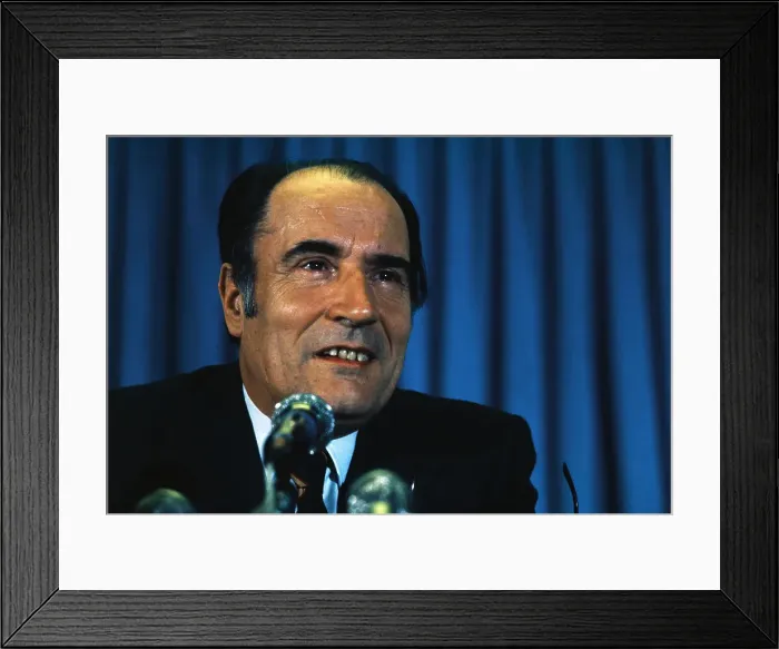 Framed Print : Francois Mitterrand Framed Print : Francois Mitterrand