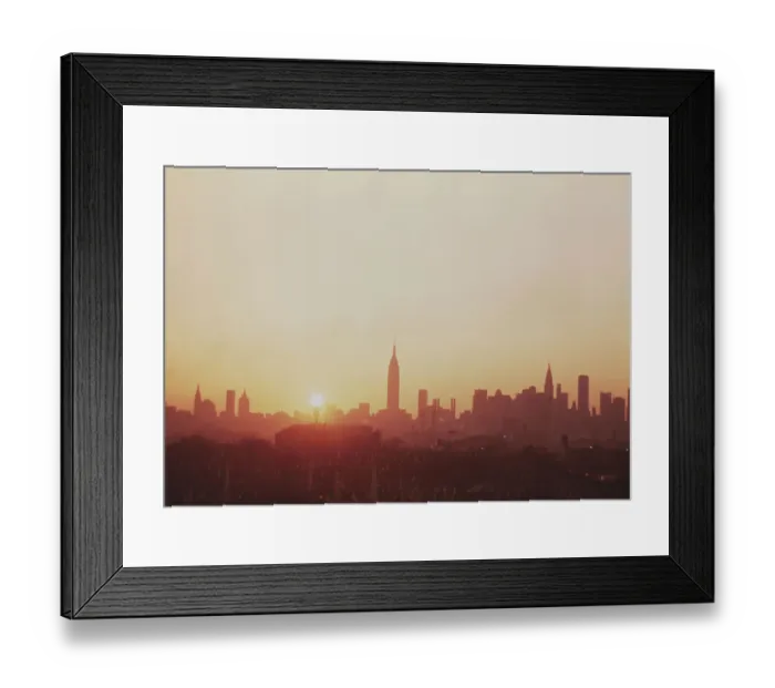 Framed Print : New York Sunset Framed Print : New York Sunset