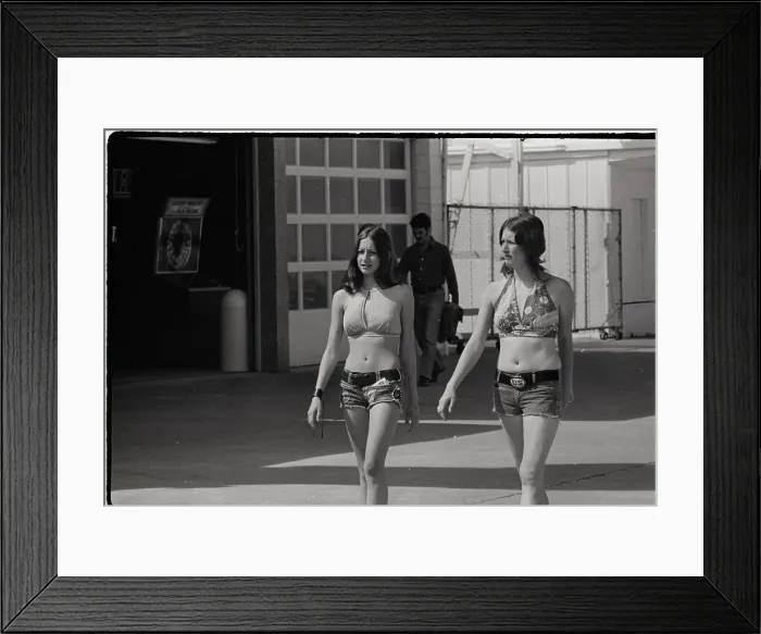 Framed Print : Women Wearing Denim Shorts Framed Print : Women Wearing Denim Shorts