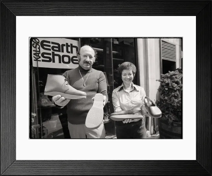 Framed Print : Mr. And Mrs. Jacobs Display Footwear Framed Print : Mr. And Mrs. Jacobs Display Footwear