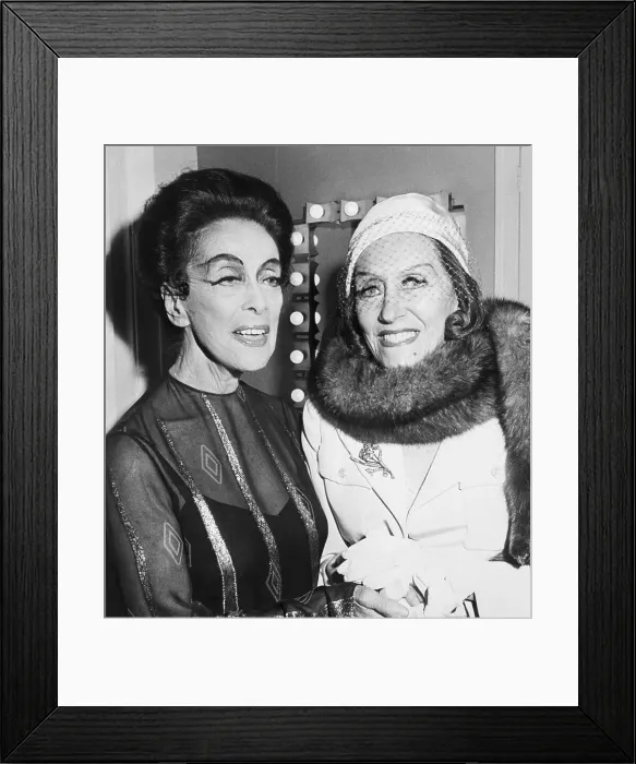 Framed Print : Gloria Swanson Standing with Martha Graham Framed Print : Gloria Swanson Standing with Martha Graham