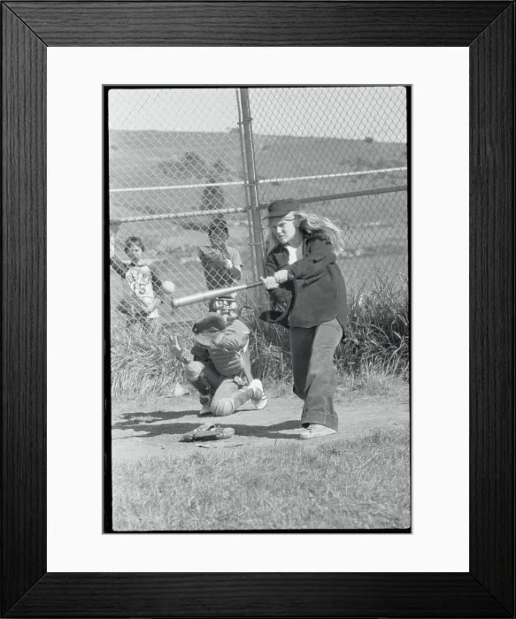 Framed Print : Jenny Fille Batting For Little League Acceptance Framed Print : Jenny Fille Batting For Little League Acceptance