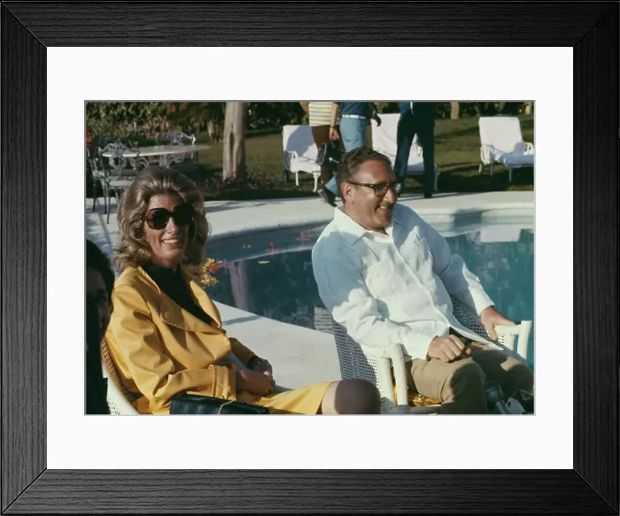 Framed Print : Henry Kissinger And Wife Nancy Framed Print : Henry Kissinger And Wife Nancy