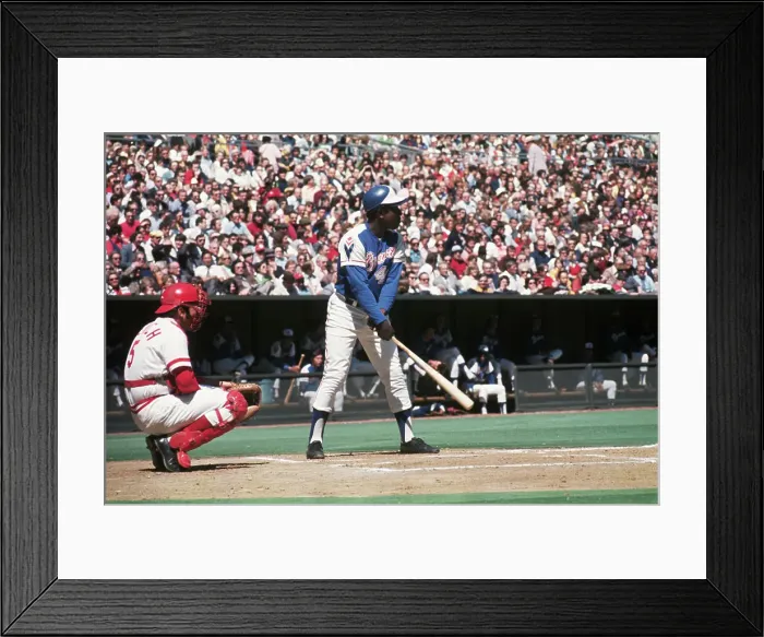 Framed Print : Hank Aaron at Bat Before Hitting 714th Home Run Framed Print : Hank Aaron at Bat Before Hitting 714th Home Run