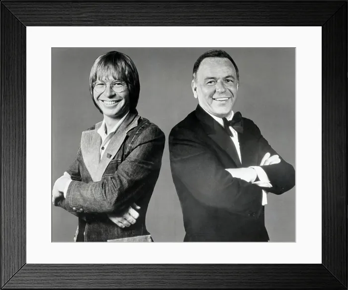 Framed Print : John Denver And Frank Sinatra