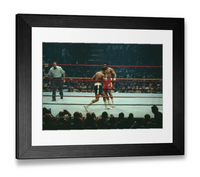 Framed Print : George Forman Vs Ken Norton Framed Print : George Forman Vs Ken Norton