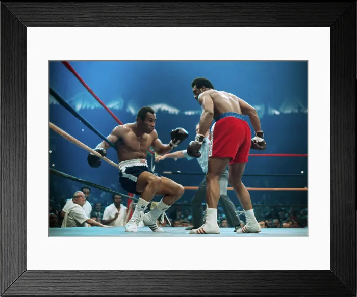 Framed Print : George Foreman and Ken Norton Boxing Framed Print : George Foreman and Ken Norton Boxing