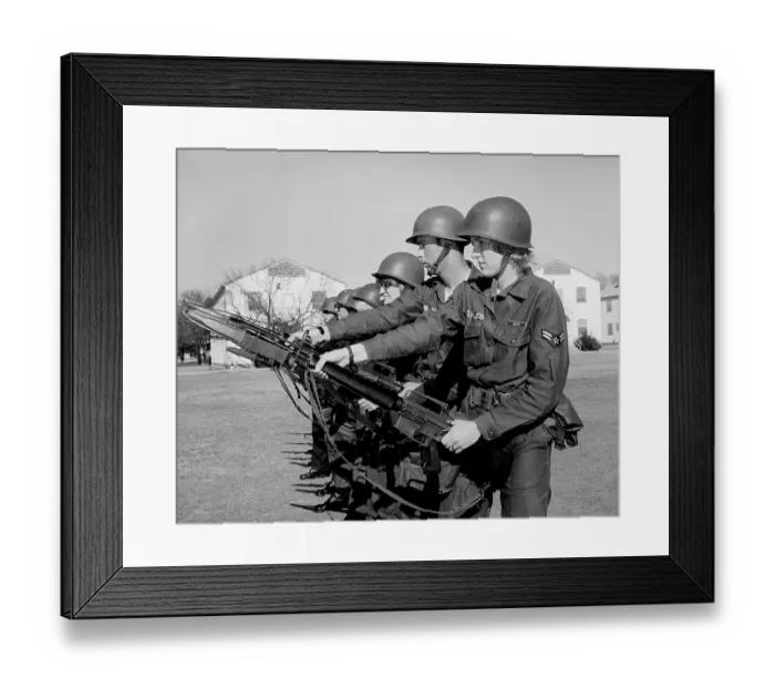 Framed Print : Woman In Air Force Drill Framed Print : Woman In Air Force Drill