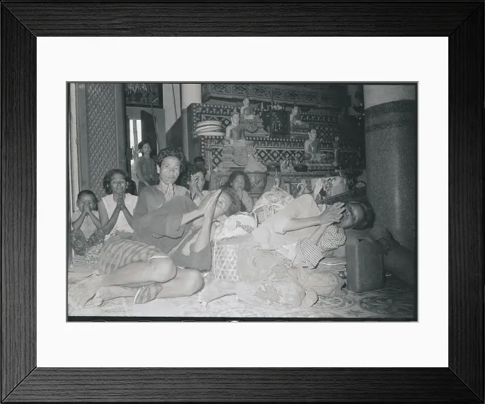 Framed Print : Huddled Villagers Praying Framed Print : Huddled Villagers Praying