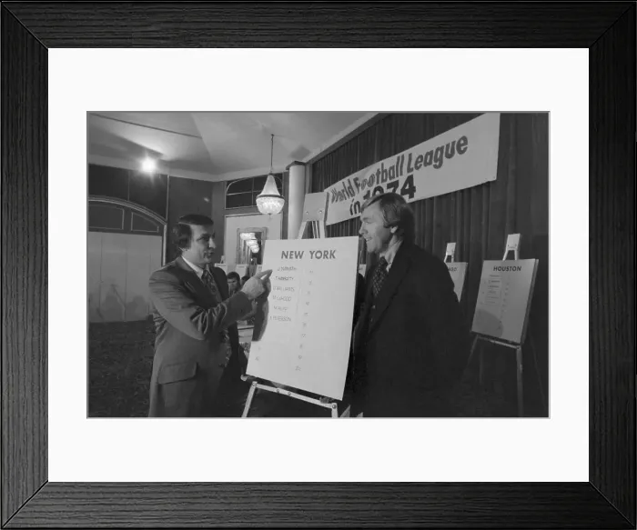 Framed Print : WFL Signs Jets Elliott; Namath Drafted by Stars Framed Print : WFL Signs Jets Elliott; Namath Drafted by Stars