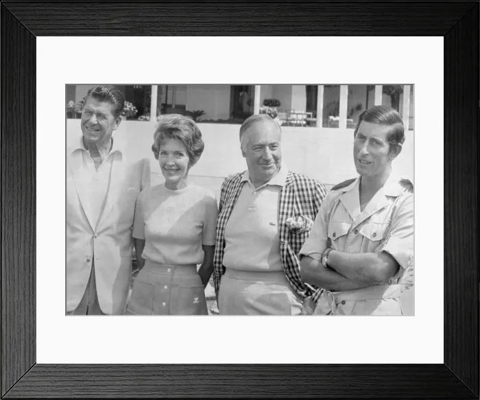 Framed Print : Ronald and Nancy Reagan with Prince Charles Framed Print : Ronald and Nancy Reagan with Prince Charles