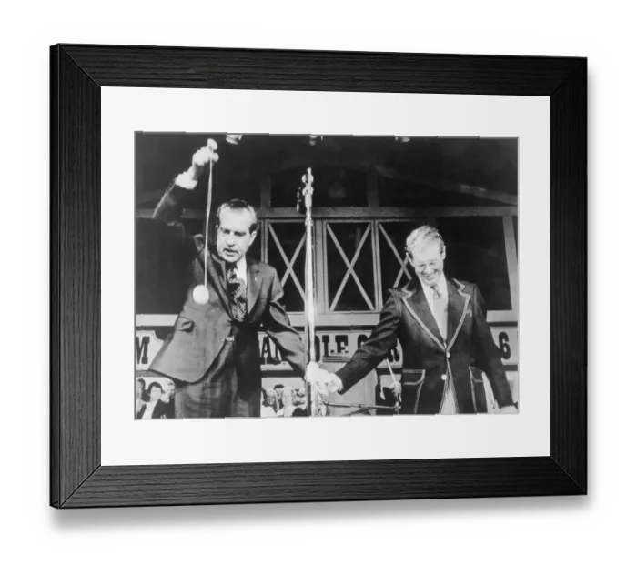 Framed Print : Roy Acuff Holding Hand of Richard M. Nixon Framed Print : Roy Acuff Holding Hand of Richard M. Nixon