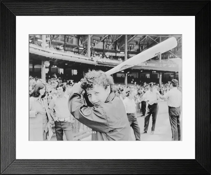 Framed Print : Maria Pepe Holding A Bat Framed Print : Maria Pepe Holding A Bat