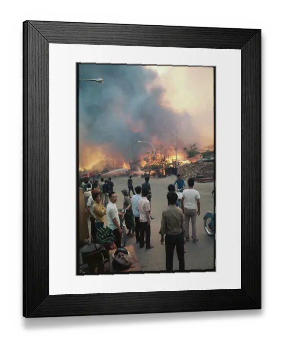 Framed Print : Fire Destroys 1, 000 Homes in Phnom Penh Framed Print : Fire Destroys 1, 000 Homes in Phnom Penh