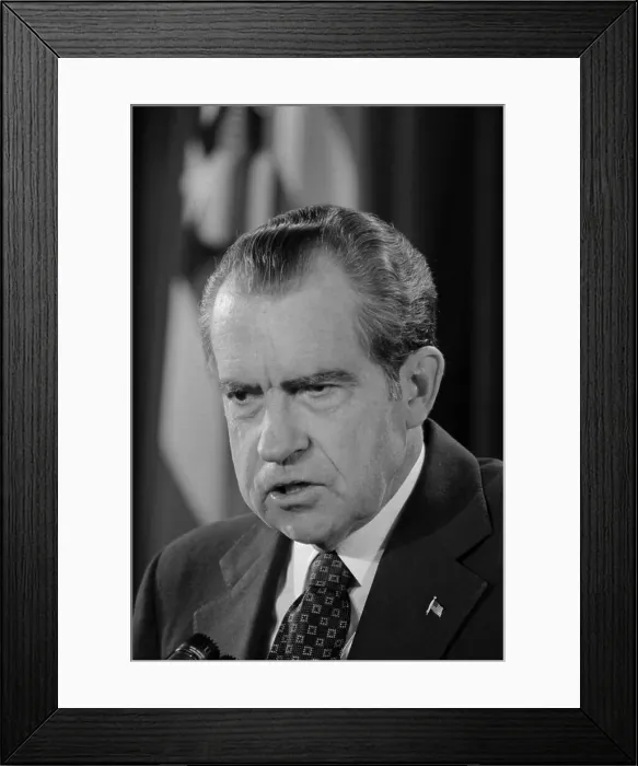 Framed Print : President Nixon During His Televised News Conference Framed Print : President Nixon During His Televised News Conference