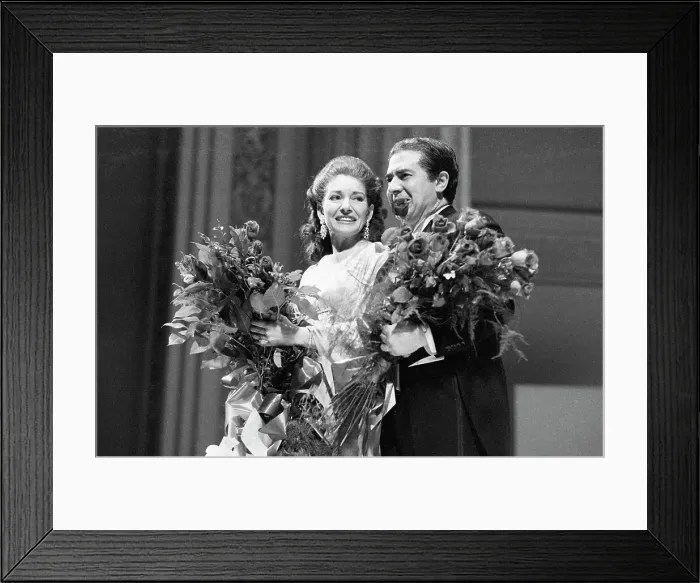 Framed Print : Maria Callas and Giuseppe Di Stefano Framed Print : Maria Callas and Giuseppe Di Stefano