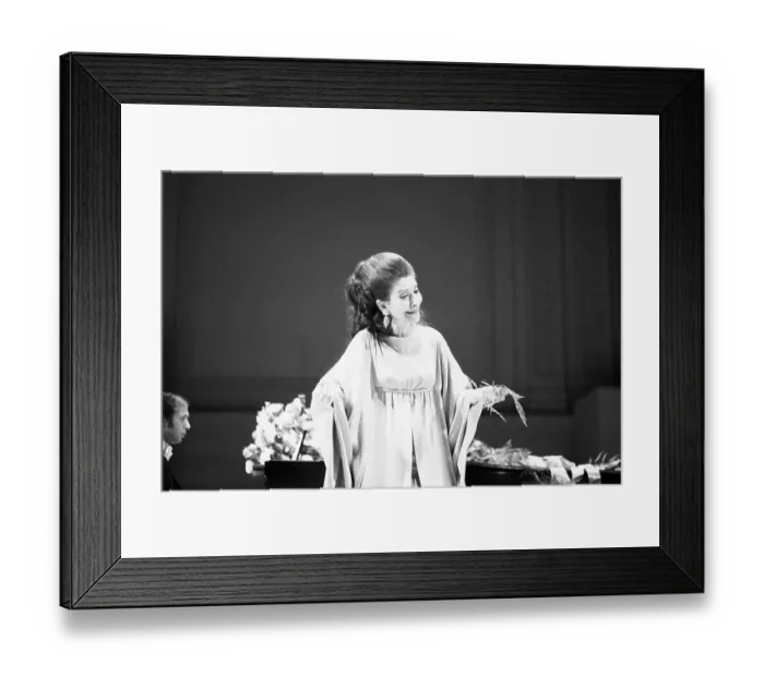 Framed Print : Maria Callas on Stage at Carnegie Hall Framed Print : Maria Callas on Stage at Carnegie Hall