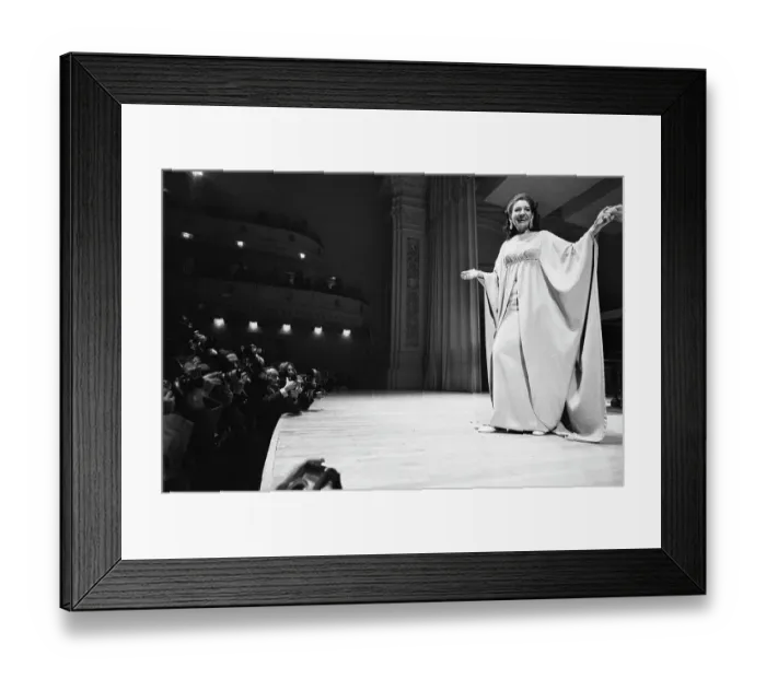 Framed Print : Maria Callas on Stage Greeting Audience Framed Print : Maria Callas on Stage Greeting Audience