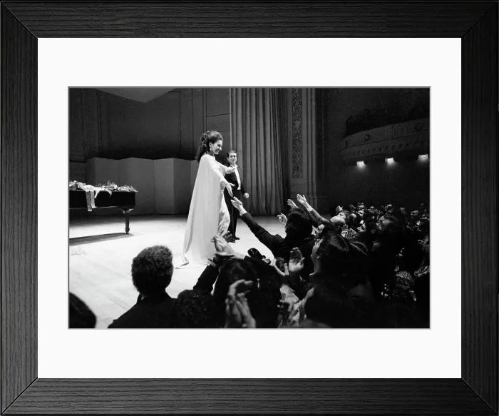Framed Print : Maria Callas on Stage at Carnegie Hall Framed Print : Maria Callas on Stage at Carnegie Hall