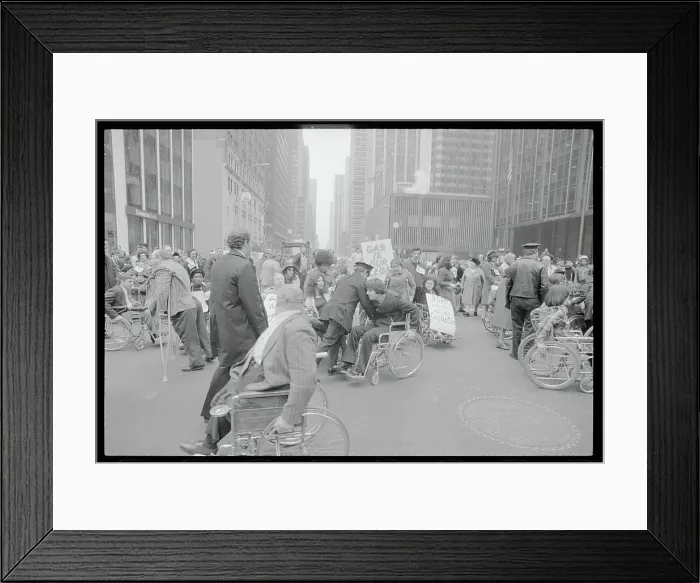 Framed Print : Policemen Trying to Move Demonstrators Framed Print : Policemen Trying to Move Demonstrators