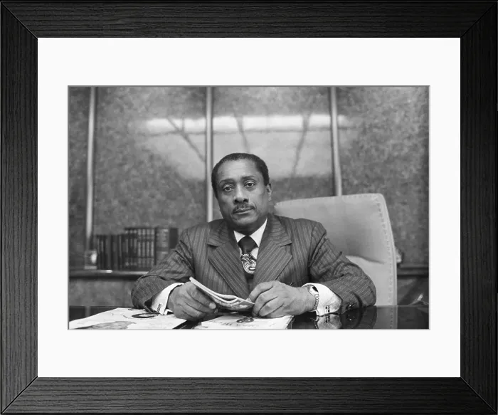 Framed Print : Johnson Publications CEO John H. Johnson Framed Print : Johnson Publications CEO John H. Johnson