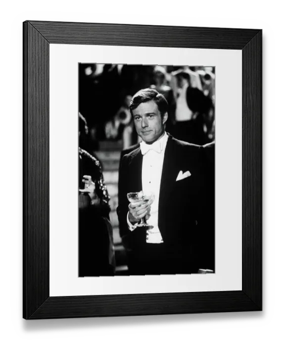 Framed Print : Robert Redford in Tuxedo with Champagne Framed Print : Robert Redford in Tuxedo with Champagne