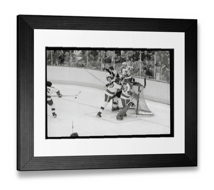 Framed Print : Andre Savard and Tom Reid Playing Ice Hockey Framed Print : Andre Savard and Tom Reid Playing Ice Hockey