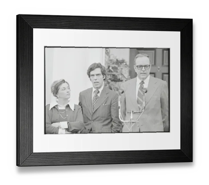 Framed Print : Randolph A. Hearst and Others at Press Conference Framed Print : Randolph A. Hearst and Others at Press Conference