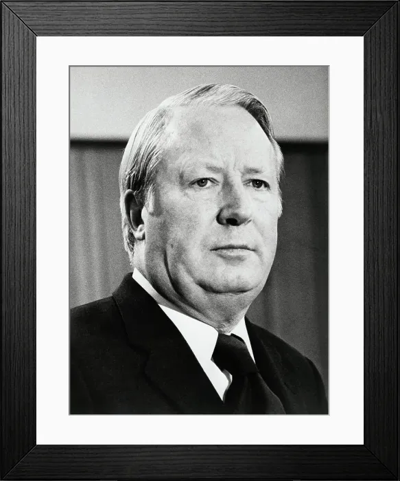 Framed Print : Britain's Prime Minister Edward Heath Framed Print : Britain's Prime Minister Edward Heath