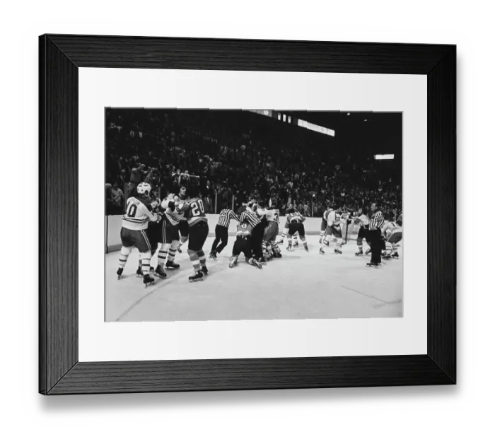 Framed Print : Flyers Vs Canadiens Ice Hockey Fight Framed Print : Flyers Vs Canadiens Ice Hockey Fight