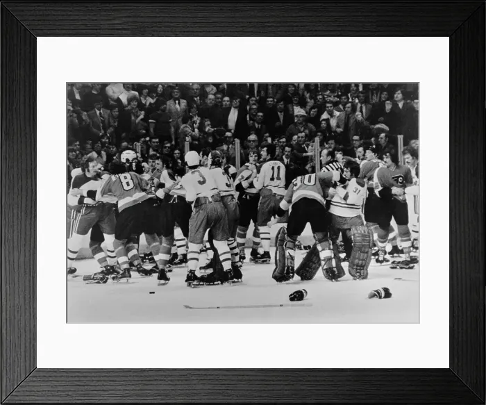 Framed Print : Canadiens Vs Flyers Ice Hockey Fight Framed Print : Canadiens Vs Flyers Ice Hockey Fight