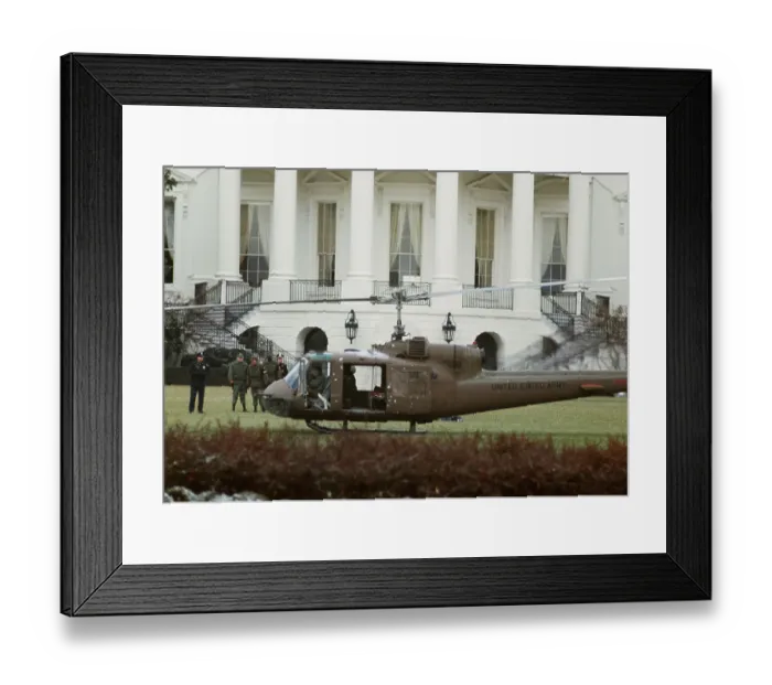 Framed Print : Stolen Helicopter At White House Framed Print : Stolen Helicopter At White House
