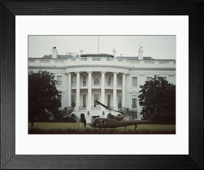 Framed Print : Stolen Helicopter At White House Framed Print : Stolen Helicopter At White House