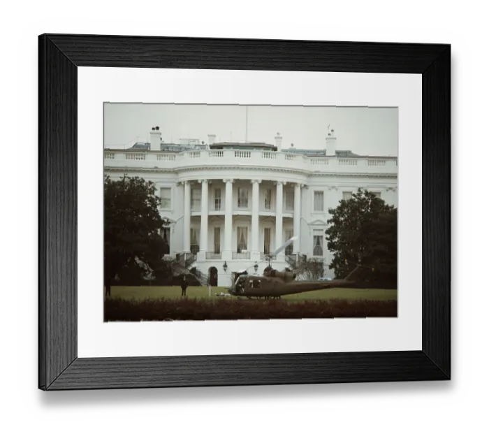 Framed Print : Stolen Helicopter At White House Framed Print : Stolen Helicopter At White House