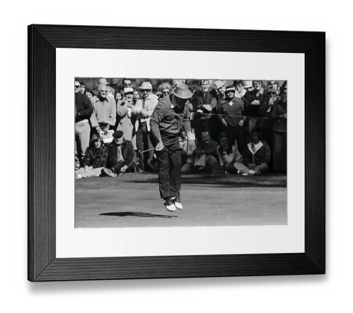 Framed Print : Sam Snead Jumping in Frustration Framed Print : Sam Snead Jumping in Frustration