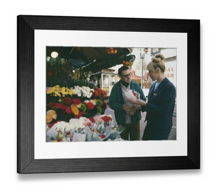 Framed Print : San Francisco Flower Stall Framed Print : San Francisco Flower Stall