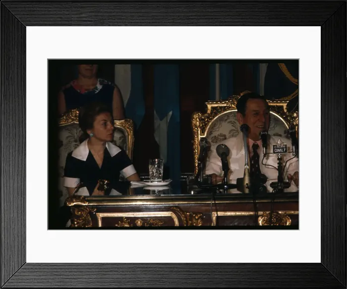 Framed Print : Juan Peron and Maria Estela de Peron Framed Print : Juan Peron and Maria Estela de Peron
