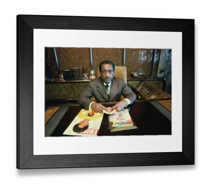 Framed Print : John H Johnson in His Office Framed Print : John H Johnson in His Office