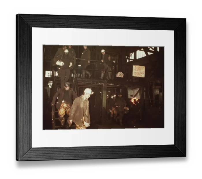 Framed Print : Coalville Miners, 1974 Framed Print : Coalville Miners, 1974