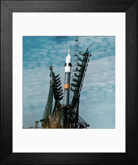 Framed Print : Soyuz Spacecraft at Launch Pad Framed Print : Soyuz Spacecraft at Launch Pad