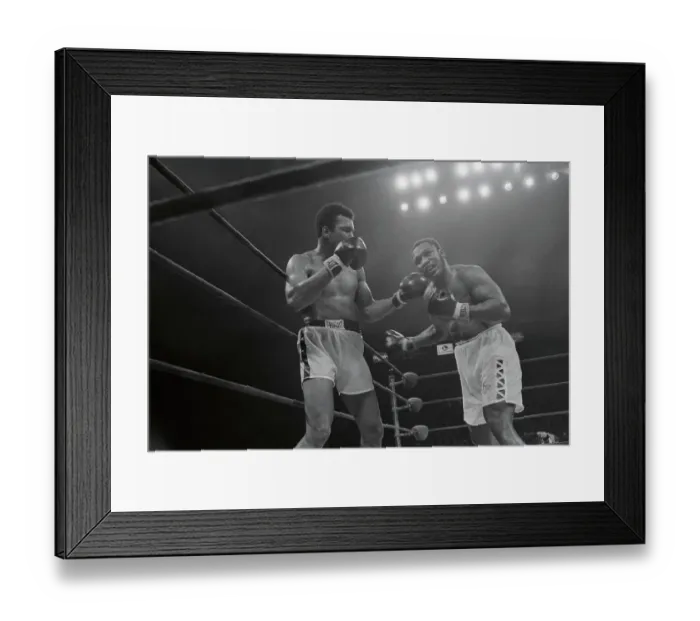 Framed Print : Joe Frazier and Muhammad Ali in Boxing Action Framed Print : Joe Frazier and Muhammad Ali in Boxing Action