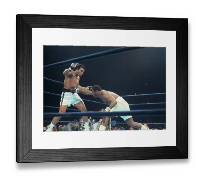 Framed Print : Muhammad Ali Boxing Against Joe Frazier Framed Print : Muhammad Ali Boxing Against Joe Frazier