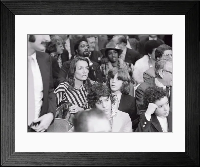 Framed Print : Princess Lee Radziwill and John Kennedy, Jr. Watching Fight Framed Print : Princess Lee Radziwill and John Kennedy, Jr. Watching Fight