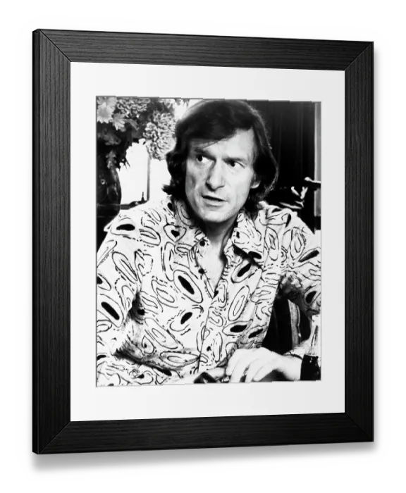 Framed Print : Playboy Publisher Hugh Hefner Framed Print : Playboy Publisher Hugh Hefner