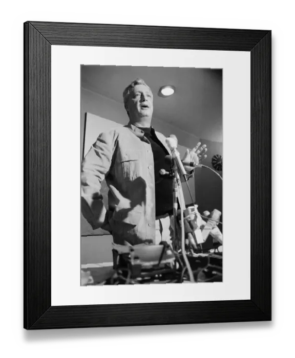 Framed Print : Israeli General Sharon at Press Conference Framed Print : Israeli General Sharon at Press Conference