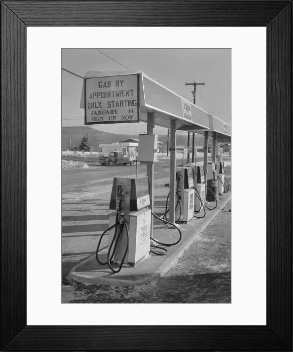 Framed Print : Isolated Gas Pump Area Framed Print : Isolated Gas Pump Area