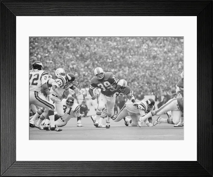 Framed Print : Larry Csonka Running with Football Framed Print : Larry Csonka Running with Football